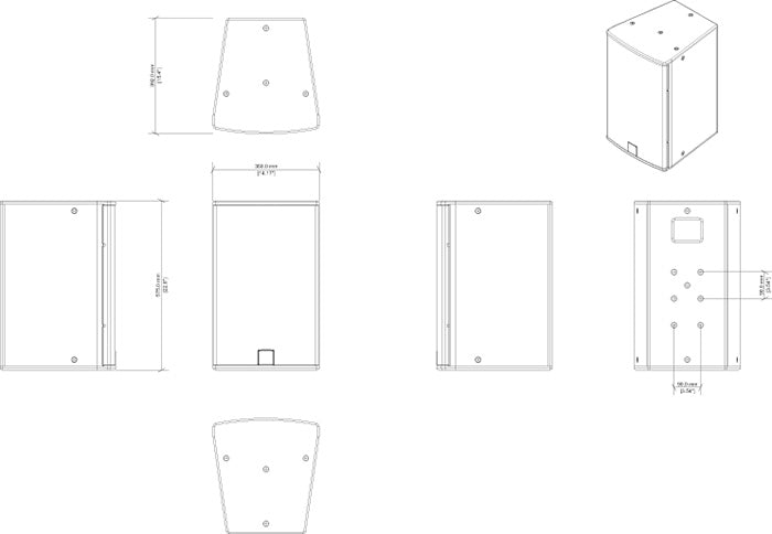 Optimal Audio Cuboid 12 Two-way, full range, passive, 12" loudspeaker