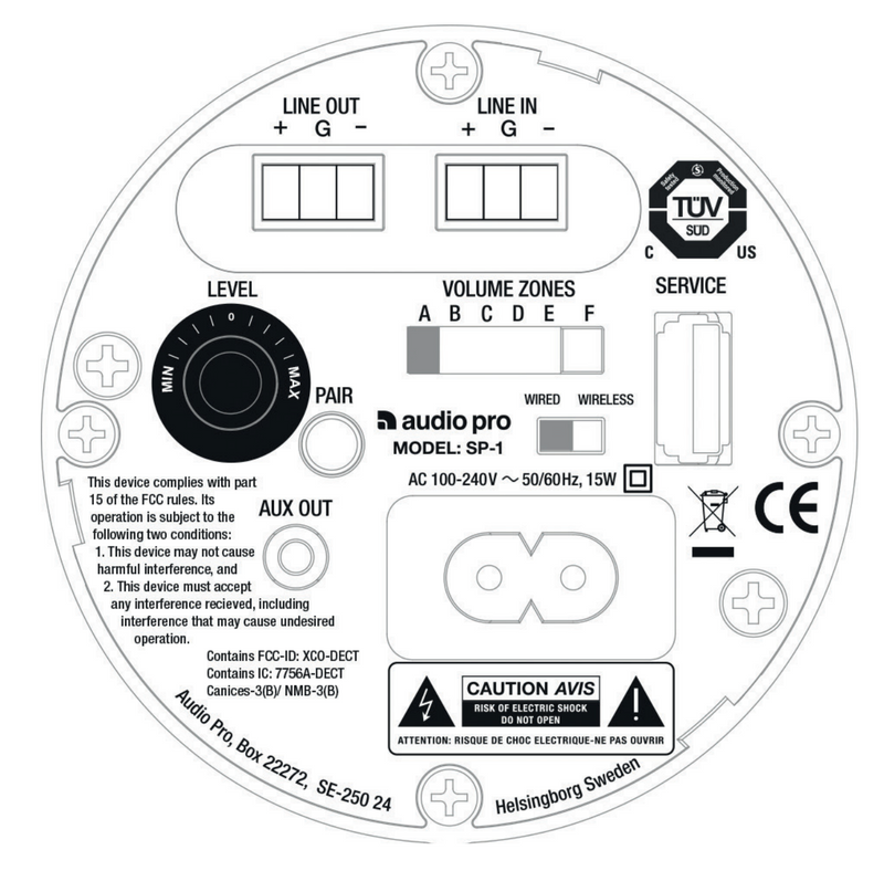 Audio Pro SP-1 Wireless Loudspeaker